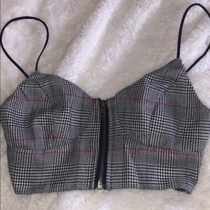 NWOT LF PLAID TOP